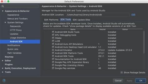 Set up the Android 10 SDK .